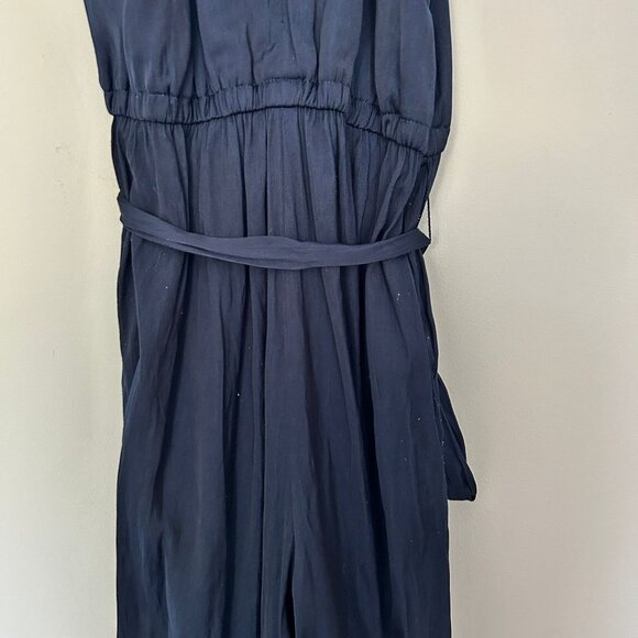 Ann Taylor LOFT Flutter Racerback Jumpsuit – Navy Blue – Size 2 - Picture 10 of 10